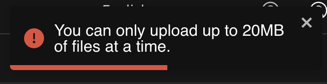 maximale Dateigrößenfehler