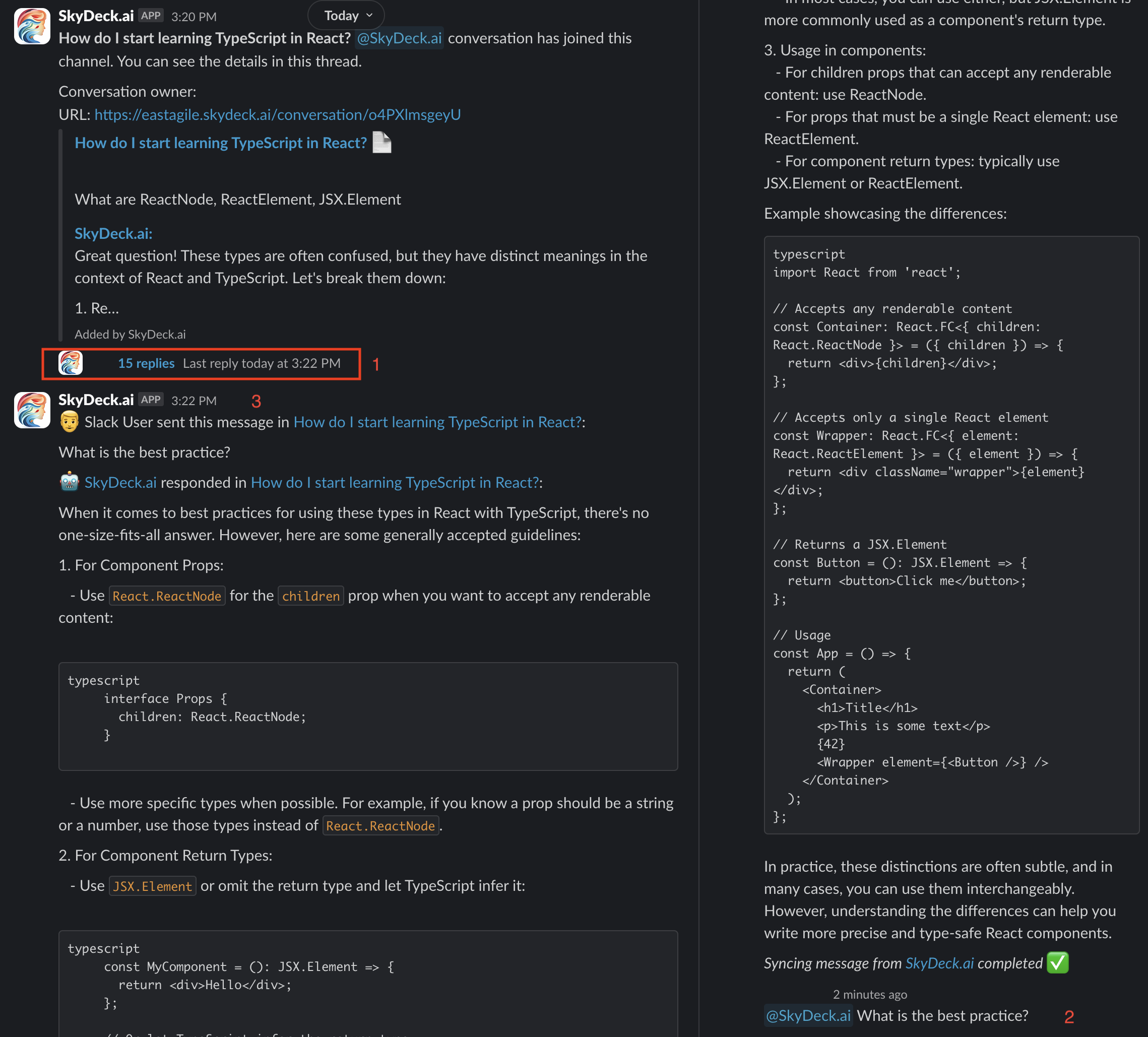 neue Nachricht von Slack