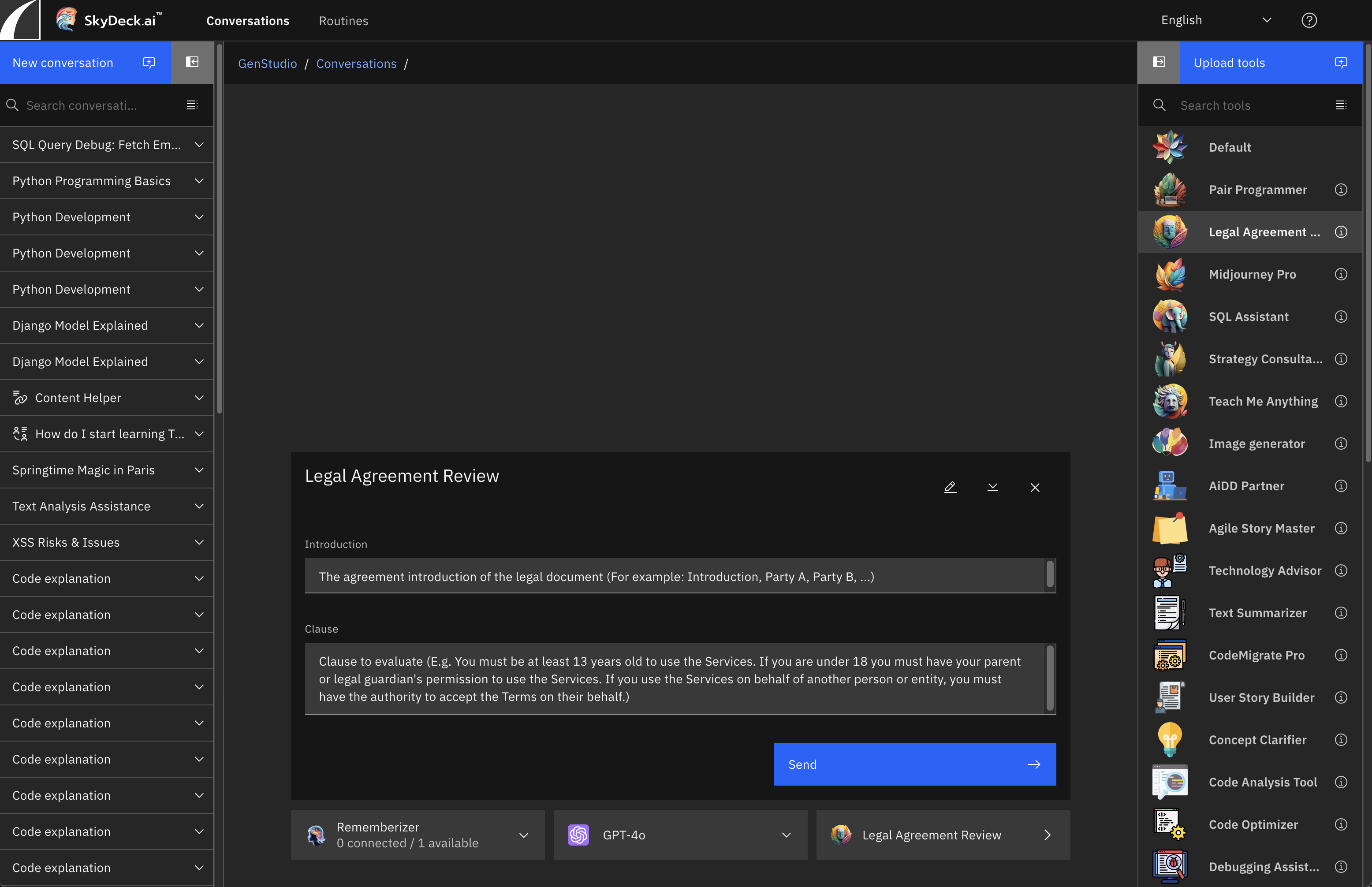 Werkzeug zur Überprüfung von Rechtsverträgen